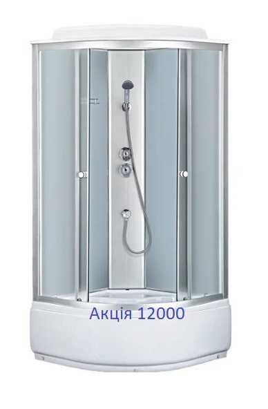 Душовий бокс,Гідробокс з глибоким піддоном+Доставка+Монтаж 80-80,90-90