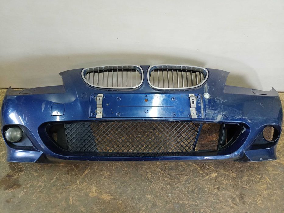 BMW seria 5 E60 E61 zderzak M-pakiet przód przedni kolor monacoblau