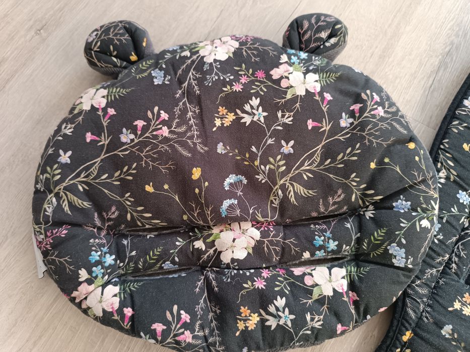 Wkładka do wózka + poduszka beloff kwiaty leśne i velvet. Uniwersalna