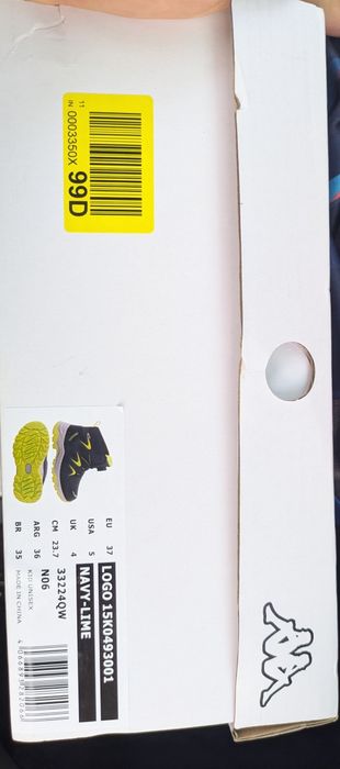 Buty trekkingowe Kappa nowe 37