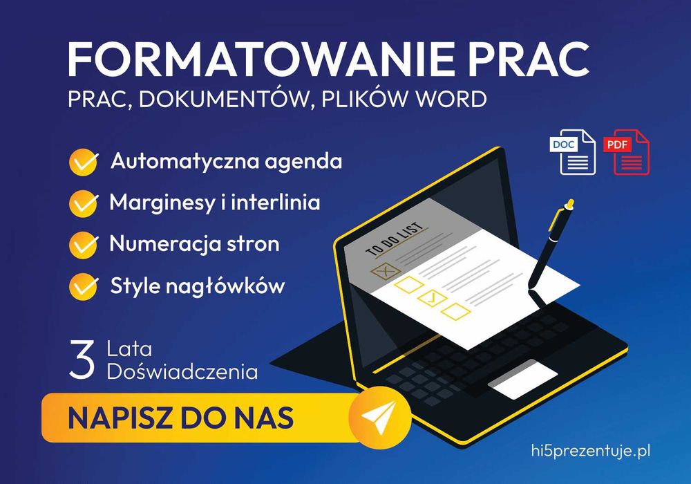 Formatowanie Prac i  Dokumentów | WORD