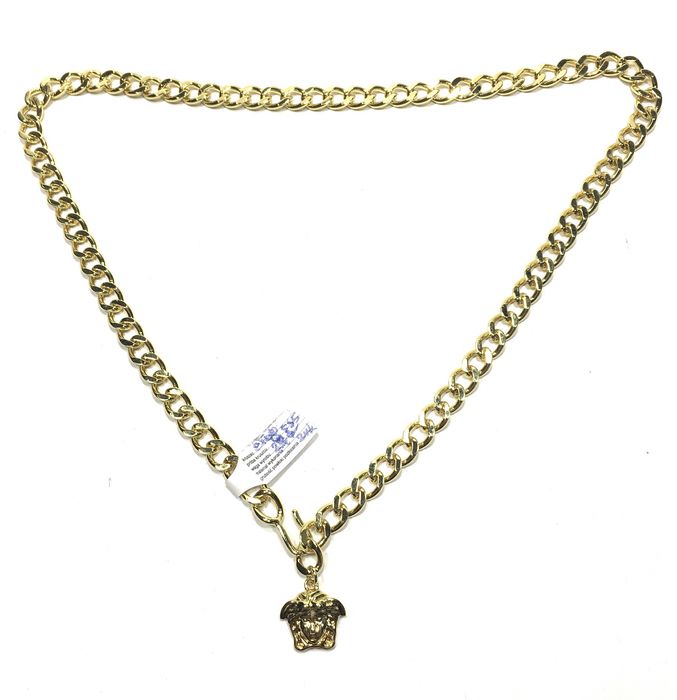 Złoty, damski łańcuszek VERSACE wybita próba 585•pozłacany ogniowo 14K