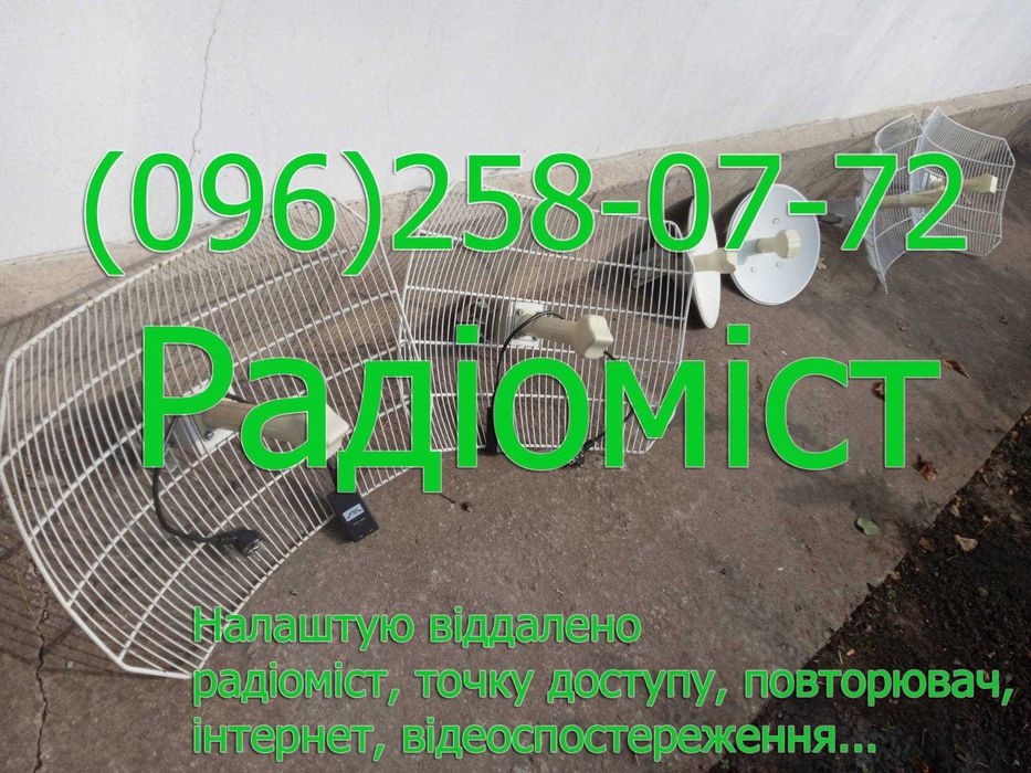 Радіоміст з двох AirGrid M2 20db велика потужніша