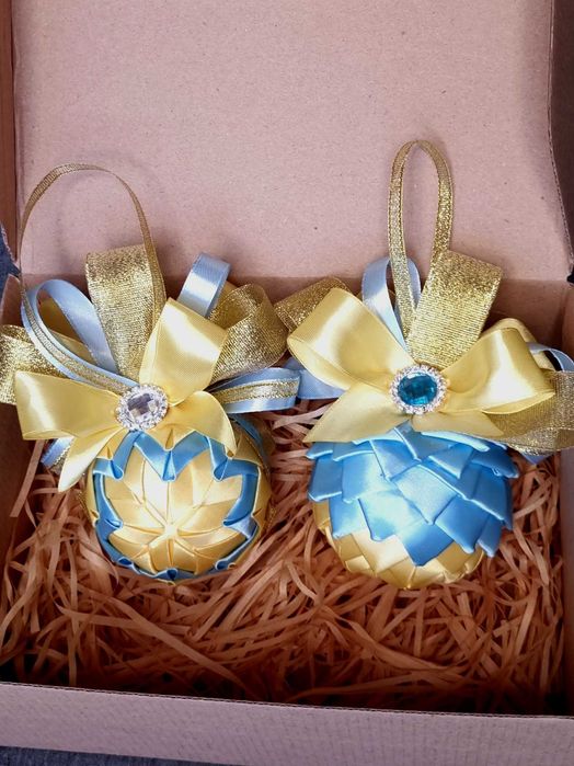 !Набір новорічних Ялинкових прикрас ручної роботи