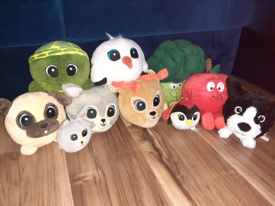 Gang Swojaków bocian,żółw,sarenka,piesek,królik,nietoperz,brokuł,jabłk