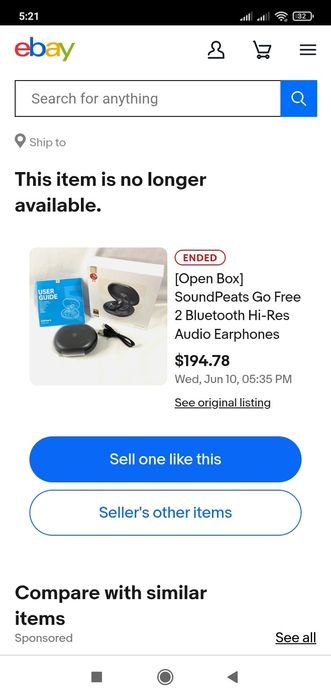 беспроводные наушники SoundPEATS GoFree2