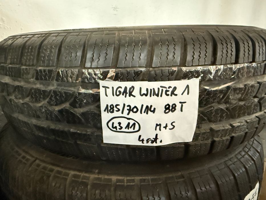 OPONY ZIMOWE - TIGAR WINTER 1 - 185/70/14 88T - M+S