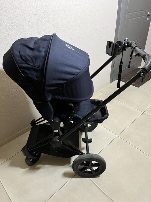 Cybex Priam (шасі + люлька + прогулянка + адаптери до АК + дощовик)