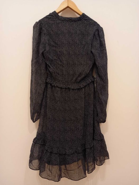 Super Sukienka Reserved 34 CZARNY BIAŁY