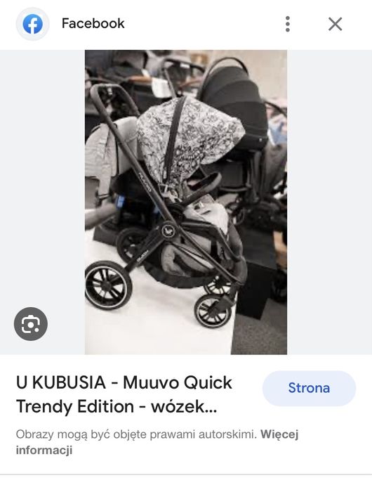 Wozek gondola spacerówka i adaptery muuvo quick