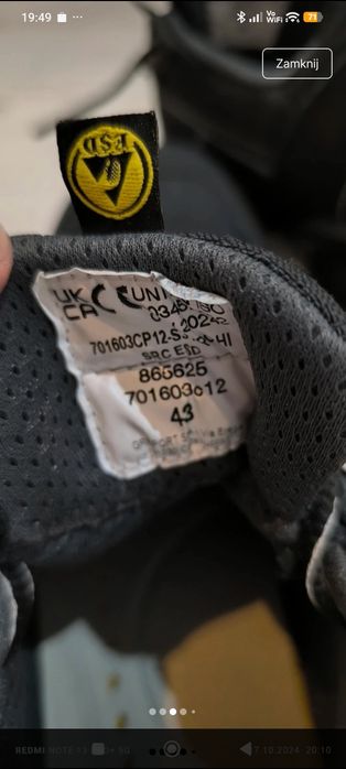Buty robocze treking Grisport 43
