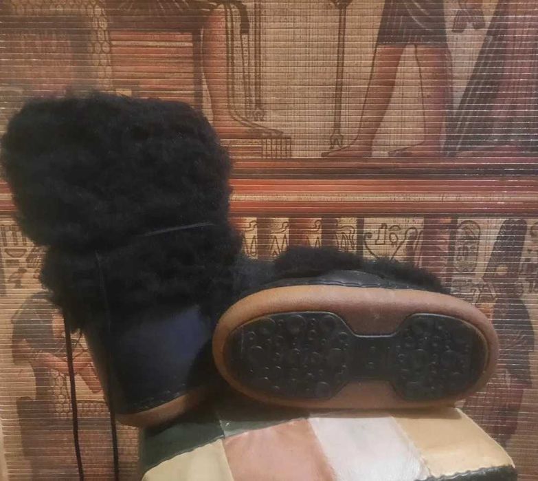 Кожаные - Лун буты. Crazy Japan. 39 - 40 размер. Япония.