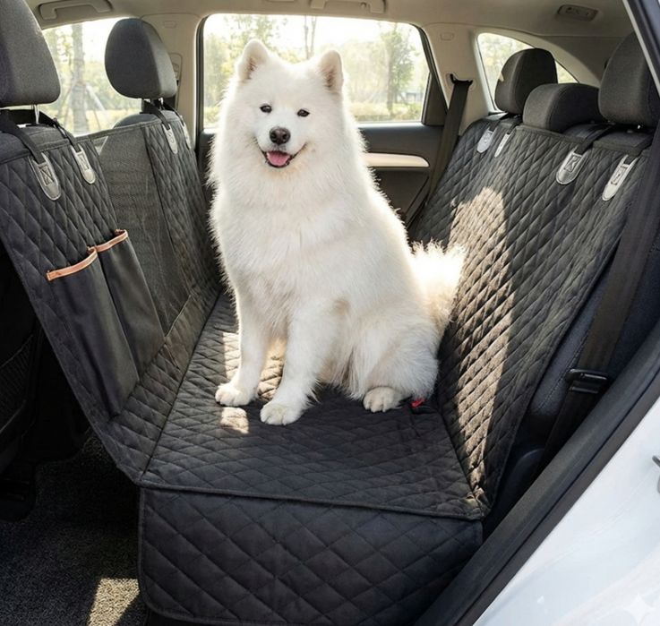 Ochronny pokrowiec samochodowy dla dużego psa – Mata na tylną kanapę