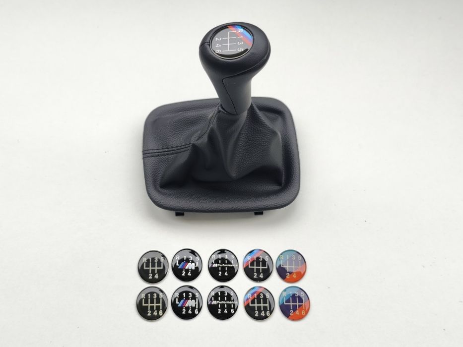 Manete Moca Manípulo Manopla Maçaneta Alavanca e Fole velocidades BMW Pele Perfurada Mate Madeira Cromada 5 6 M E34 Serie 5 Mudanças Novo