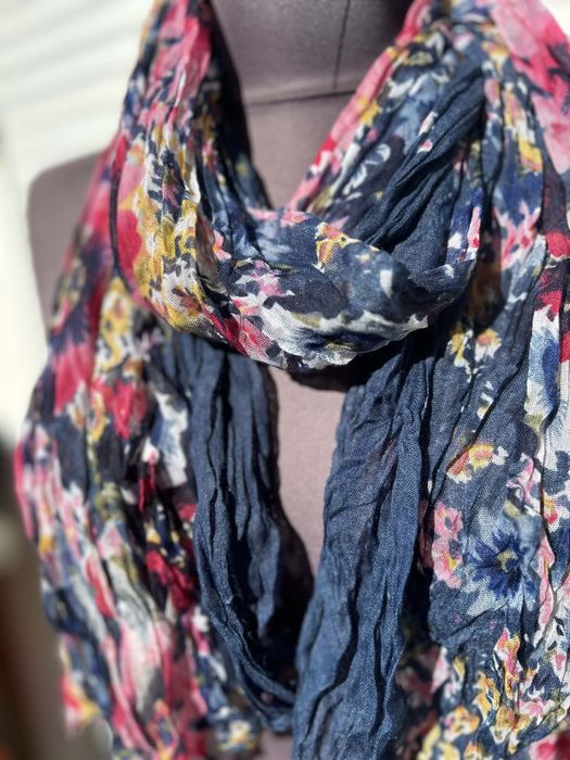 Szal gnieciony lato wiosns