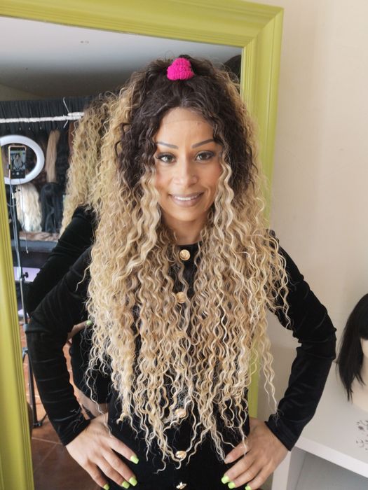 Lace de fibra realista ao natural