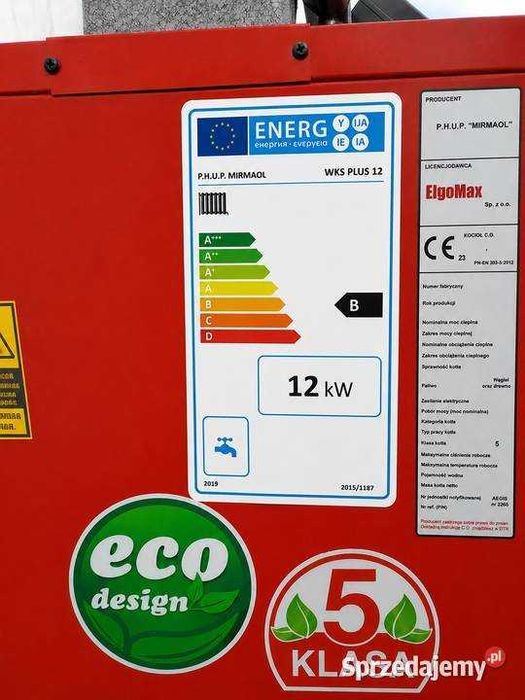 Kocioł piec c.o. 12kW do 110m2 5 klasa ecodesign dostawa O zł gratis pompa