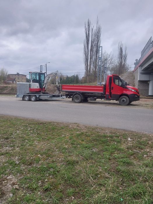 Usługi koparką,minikoparka,woźidłem wywrotką