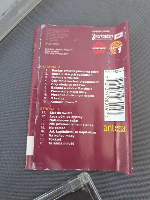 Pod Budą Kraków, Piwna 7 kaseta magnetofonowa