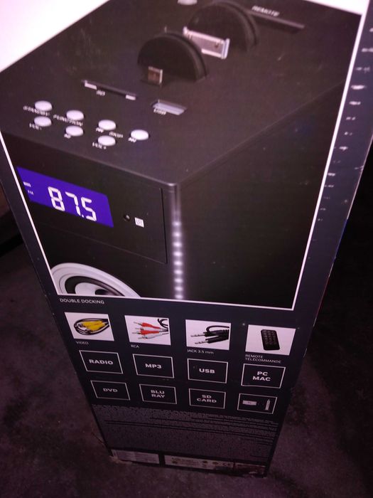 BIGBEN INTERACTIVE Bluetooth Multimedia Speaker Tower / Column with DJ Light64861691464450124