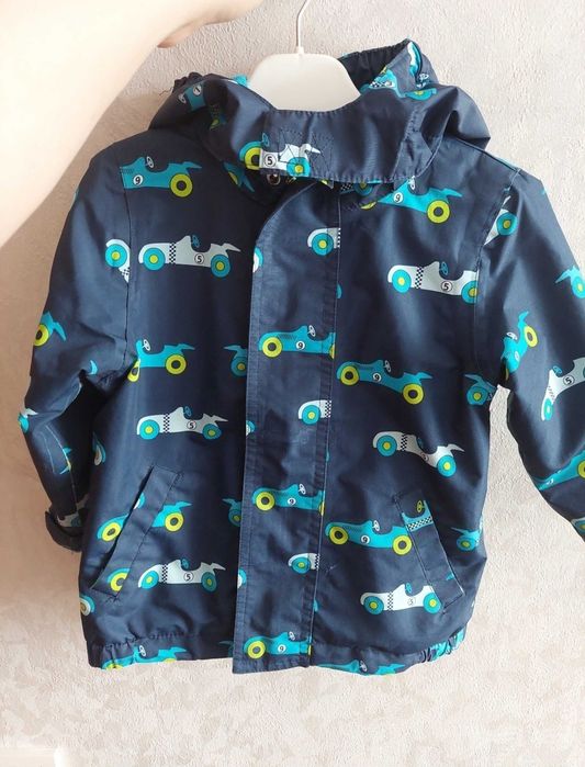 Вітровка на флісі на хлопчика, куртка демісезонна