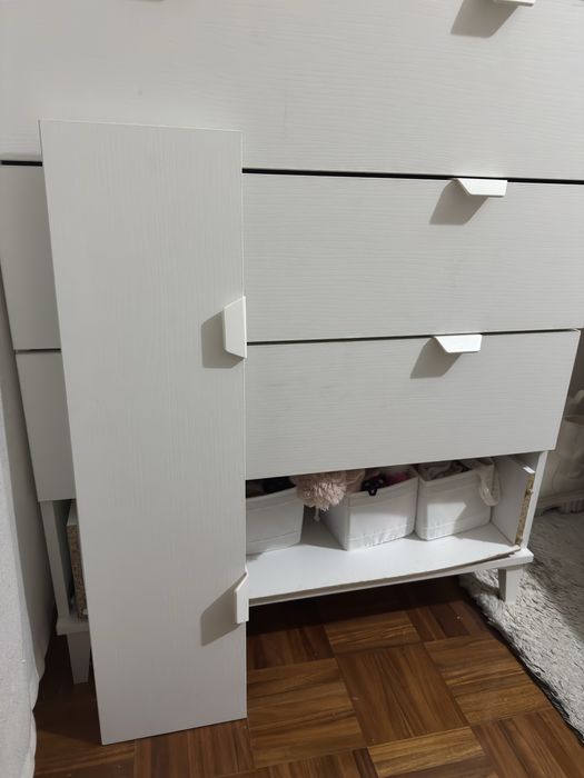 Movel de gavetas branco otima condição