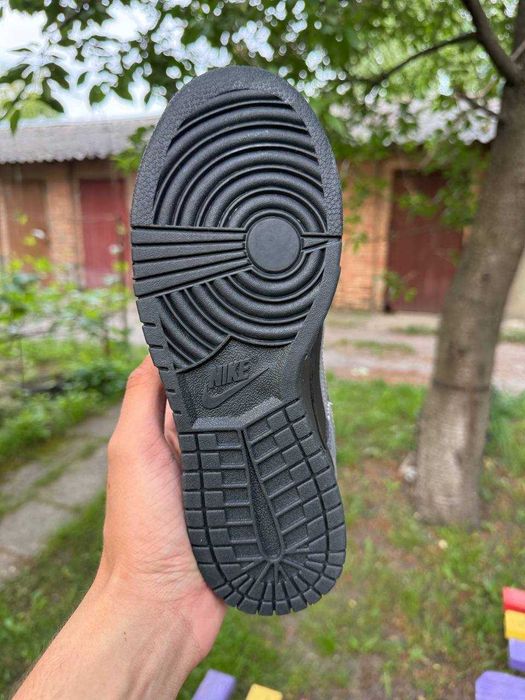 ОРИГІНАЛ! Nike Dunk Low Black/Grey 38 | II7636-001
