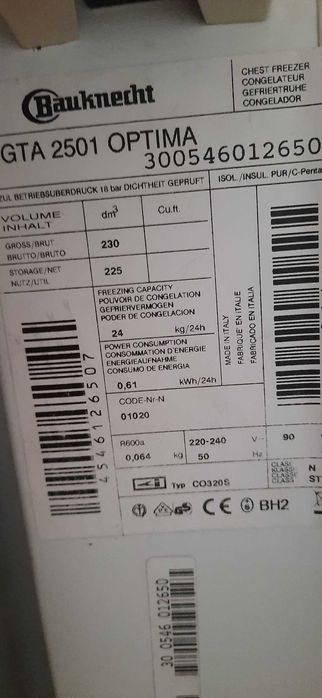 Arca Congelador  Horizontal