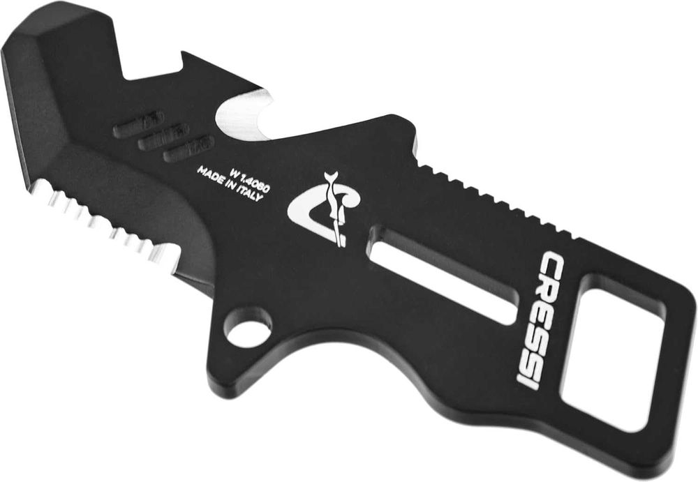 Cressi Unisex-Adul Profesjonalny wielofunkcyjny mini nóż do nurkowania