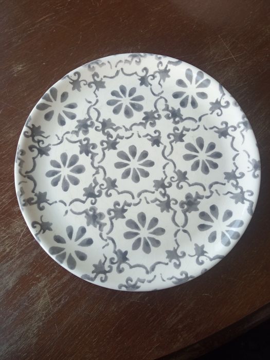 Conjunto 9pcs - Azulejo Cinza - Artesanal