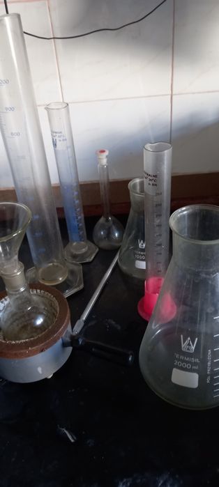 Komplet szkła laboratoryjne szkło