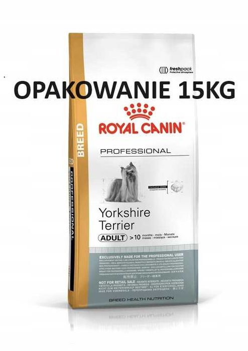 ROYAL CANIN YORK Yorkshire Terrier Adult 15 kg + GRATIS