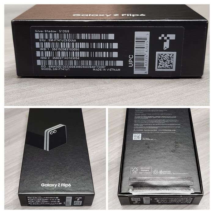 Смартфон Samsung Galaxy Flip6 12/512GB Silver Shadow (Нові, оригінал)