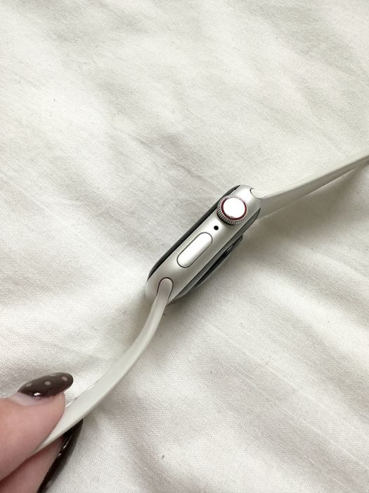 apple watch relógio SE 2022 40mm gps+cellular 2 geracao white silver