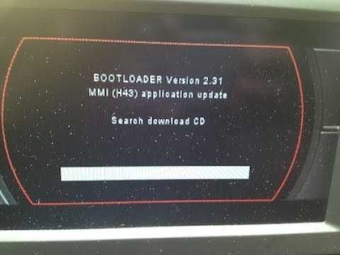 Bootloader naprawa softu nawigacji Audi MMI 2G H43 Polskie Menu Bełcha