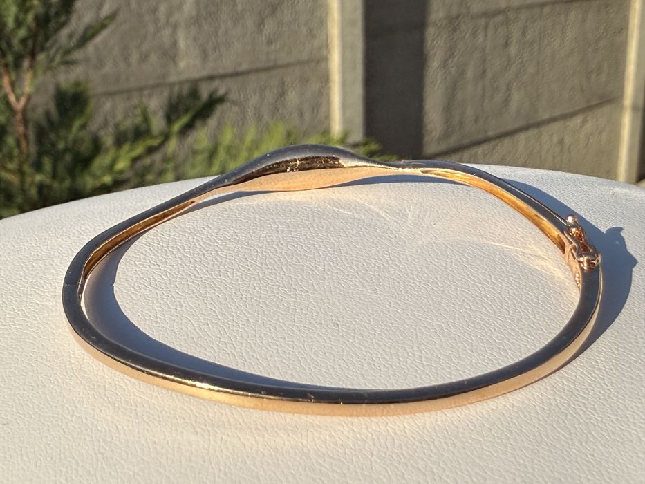 Браслет з діамантами 0,28 Сертифікат, вага 7,72 гр рожеве золото