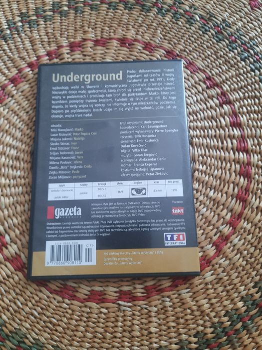 DVD z filmem Underground