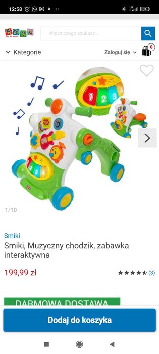 Muzyczny chodzik 3 w 1