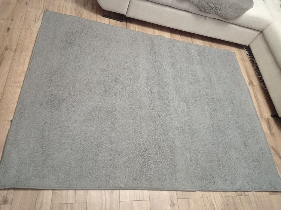 Dywan 225 x 150 cm piękny duży 1,5 x 2,25 2 m metra szary popielaty
