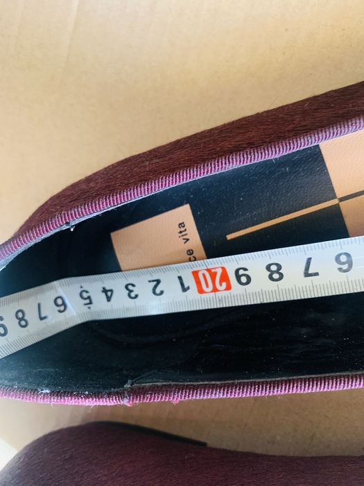 Балетки обувь туфли Dolce Vita шерсть пони фиолетовые