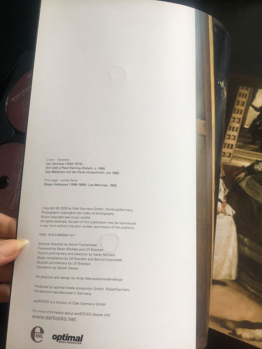 Luksusowa ksiazka z plytami Masterpieces 1600 - 1700 Ear Books