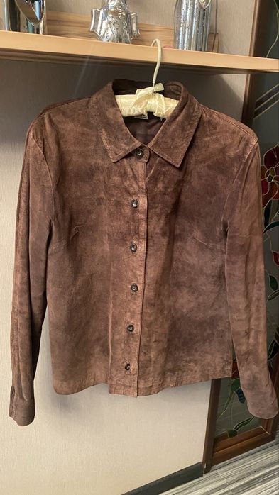 Замшевая рубашка натуральная