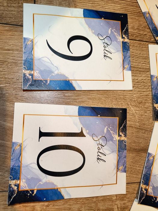 Numery na stoły 1-10