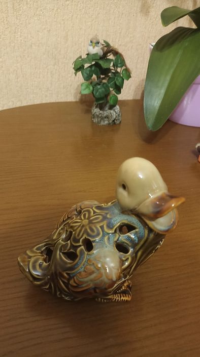 Уточка керамическая для декора и украшения  сада,огорода,  дачи,дома