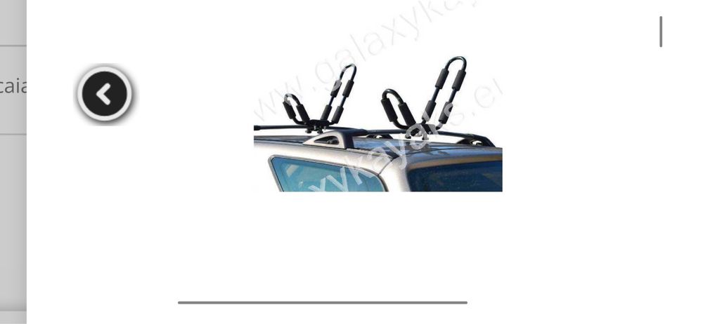 Barras de tejadilho para kayak