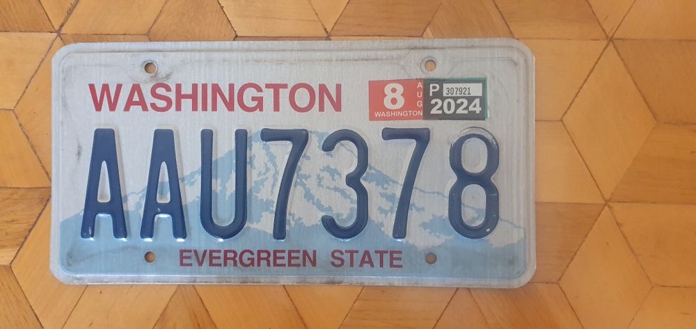 Washington tablica rejestracyjna USA oryginal