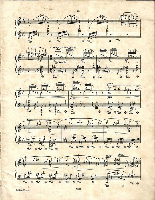 PIANO: Partitura Histórica "Am Genfer See" Op. 139 - Franz Bendel (Completa) - Carimbo Sassetti