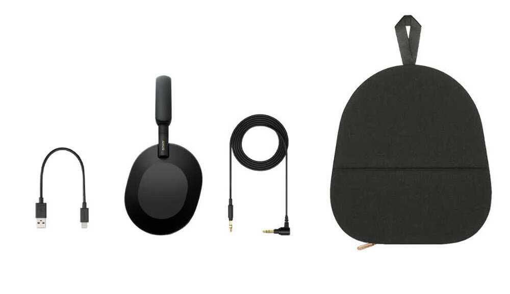 Sony WH-1000XM5 Czarny LDAC 96 kHz Sampling 990 kbps, 4–40 000 Hz