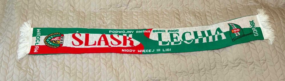 Szalik zgodowy Lechia Gdańsk Śląsk Wrocław