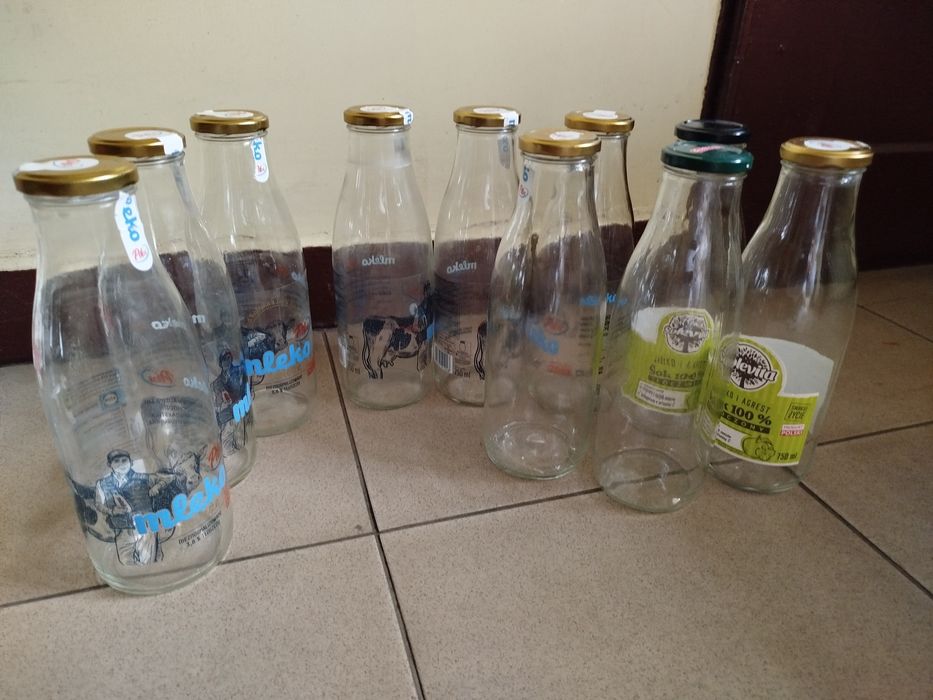 Butelki szklane na soki   720 ,750  , 520  ml, 1 L,